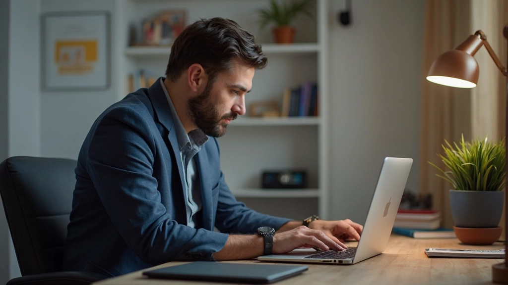 Профессиональное фото пользователя, работающего с инструментом безопасности на компьютере